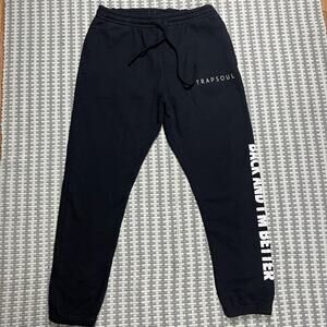 Trapsoul Bryson Tiller BACK AND I'M BETTER TOUR SWEATPANTS Black Men’s Sz 2XL